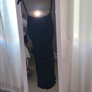 princess polly black sparkle dress